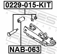 FEBEST 0229-015-KIT Camber Correction Screw Set