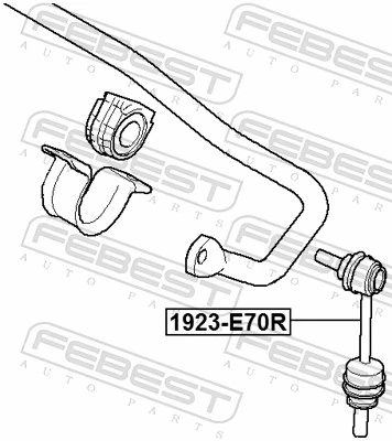 FEBEST 1923-E70R Link/Coupling Rod, stabiliser bar