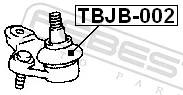 FEBEST TBJB-002 Bellow, ball joint