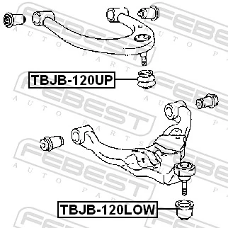 Repair kit, supporting/ball joint TBJB-120UP