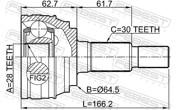 Joint Kit, drive shaft 1710-Q7