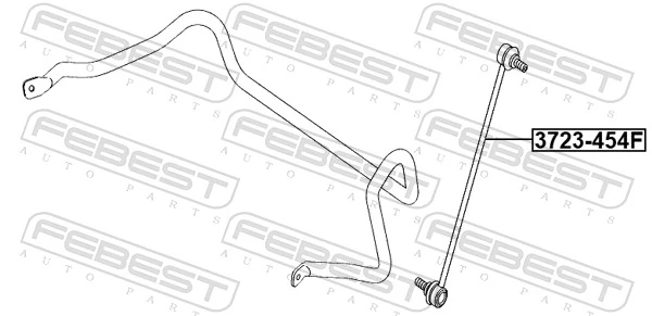 FEBEST 3723-454F Link/Coupling Rod, stabiliser bar