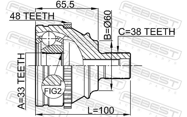 Joint Kit, drive shaft 2310-018A48