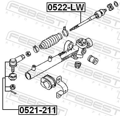 Inner Tie Rod 0522-LW