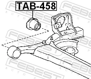FEBEST TAB-458 Bushing, axle beam