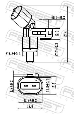 Sensor, wheel speed 23606-002