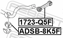 Mounting, stabiliser bar ADSB-8K5F