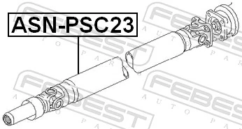 FEBEST ASN-PSC23 Propshaft, axle drive