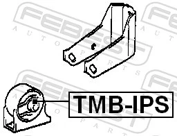 Mounting, engine TMB-IPS