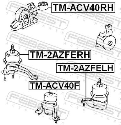 Mounting, engine TM-ACV40RH