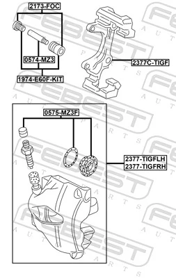 Brake Caliper 2377-TIGFRH