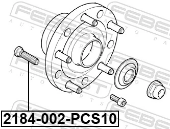 FEBEST 2184-002-PCS10 Wheel Stud