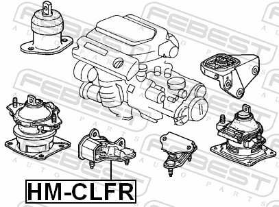 Mounting, automatic transmission HM-CLFR