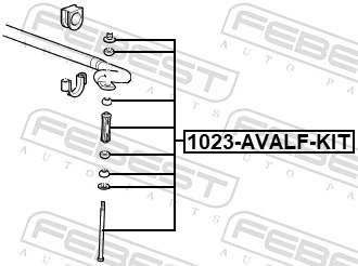 FEBEST 1023-AVALF-KIT Link/Coupling Rod, stabiliser bar
