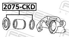 Repair Kit, brake caliper 2075-CKDR