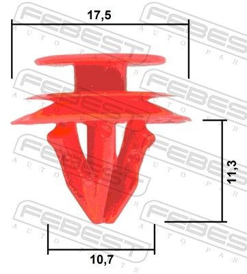 FEBEST 88570-099 Clip, trim/protection strip