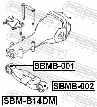 Mounting, differential SBMB-002