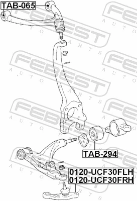 FEBEST 0120-UCF30FRH Ball Joint
