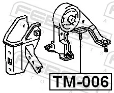 Mounting, engine TM-006