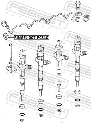 Seal Ring, injector RINGFL-007-PCS10