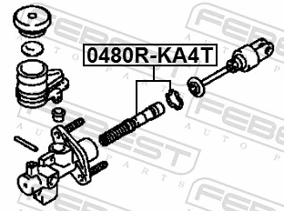 FEBEST 0480R-KA4T Repair Kit, clutch master cylinder