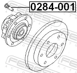 Wheel Stud 0284-001