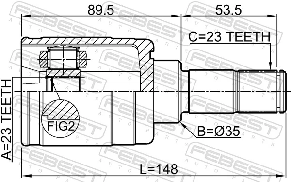 Juego de articulación, árbol de transmisión 0311-HRV4WDLH