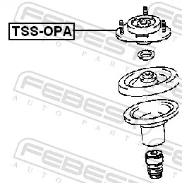 Suspension Strut Support Mount TSS-OPA