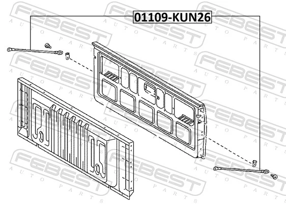 FEBEST 01109-KUN26 Bonnet Cable