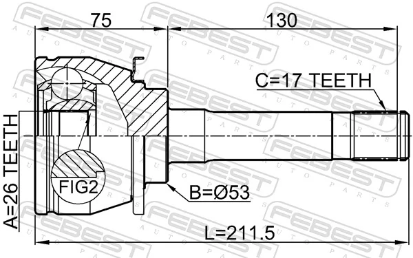 Joint Kit, drive shaft 1010-TRB