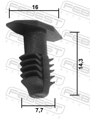 FEBEST 88570-195 Clip, trim/protection strip