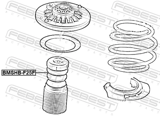 FEBEST BMSHB-F25F Protective Cap/Bellow, shock absorber