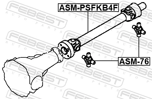 Propshaft, axle drive ASM-PSFKB4F