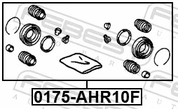FEBEST 0175-AHR10F Repair Kit, brake caliper