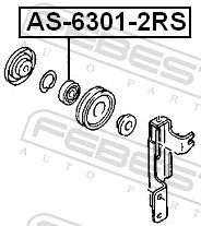 Bearing AS-6301-2RS