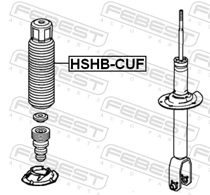 Protective Cap/Bellow, shock absorber HSHB-CUF