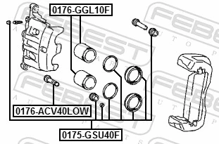 Repair Kit, brake caliper 0175-GSU40F