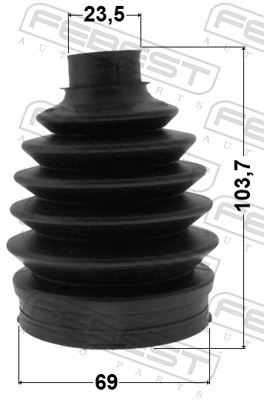 Bellow Kit, drive shaft 2117P-KUGR