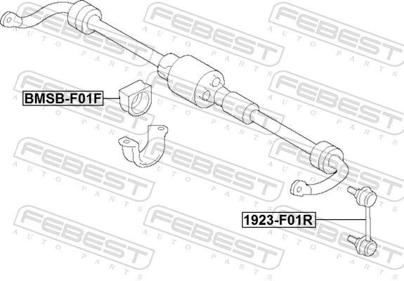 Mounting, stabiliser bar BMSB-F01F