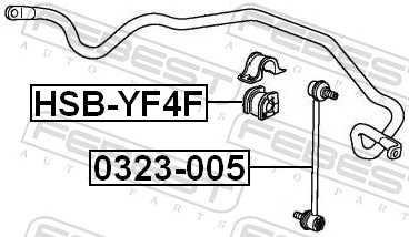 FEBEST HSB-YF4F Mounting, stabiliser bar