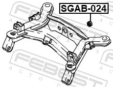 FEBEST SGAB-024 Mounting, differential