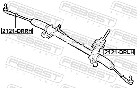 Tie Rod End 2121-DRRH