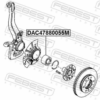 FEBEST DAC47880055M Wheel Bearing