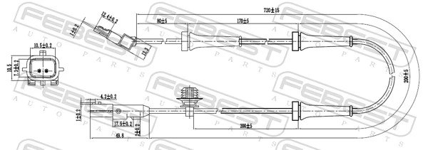 Sensor, wheel speed 24606-009
