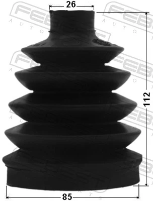 Juego de fuelles, árbol de transmisión 0417P-EA3