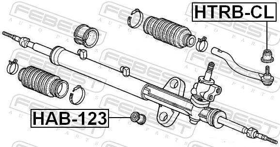 FEBEST HTRB-CL Repair Kit, tie rod end