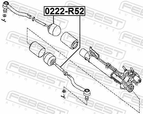 FEBEST 0222-R52 Inner Tie Rod