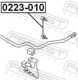 Link/Coupling Rod, stabiliser bar 0223-010