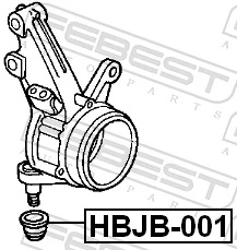 FEBEST HBJB-001 Repair kit, supporting/ball joint