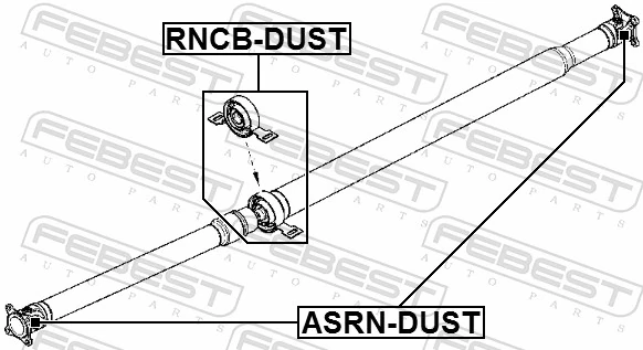 Joint, propshaft ASRN-DUST